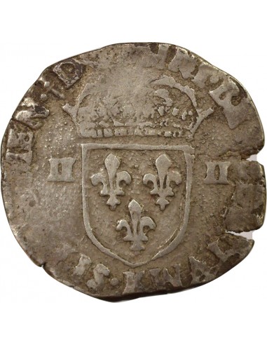 Roi de Navarre et de France 2e Type 1/4 écu Argent 1609 K Bordeaux
