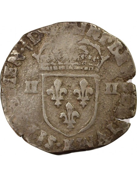 Roi de Navarre et de France 2e Type 1/4 écu Argent 1609 K Bordeaux
