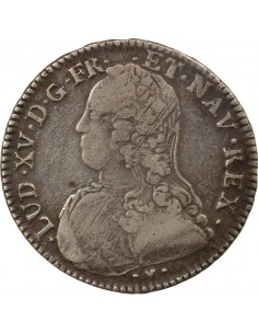 Louis XV Au Buste Habillé 1/2 écu Argent 1738 BB Strasbourg 2