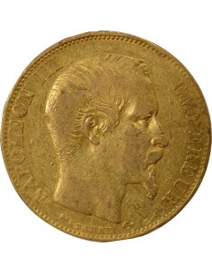 Napoléon III Tête nue 20 francs Or 1855 D Lyon 2
