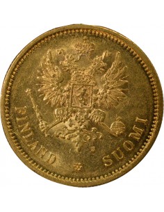Finlande Sous Occupation Russe 20 markkaa Or 1878 Helsinki 2
