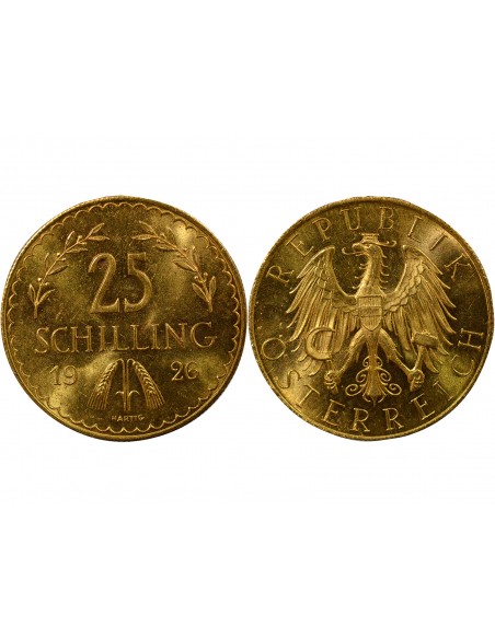 Autriche 25 schilings Or 1926 A Vienne