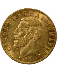 Roumanie 20 lei Or 1883-1884 B Bucarest 2