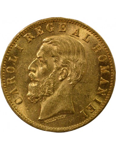 Roumanie 20 lei Or 1883-1884 B Bucarest