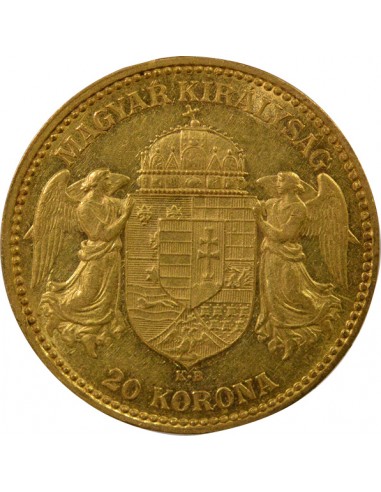 Roi de Hongrie 20 korona Or 1900 B Kremnitz