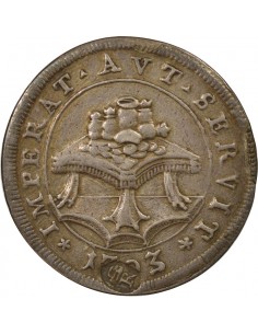 Etat Pontifical Pape Clément XI 1 testone Argent 1703 R Rome 2