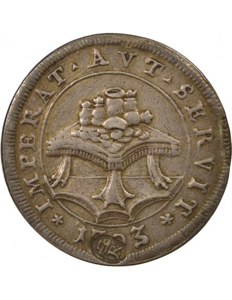 Etat Pontifical Pape Clément XI 1 testone Argent 1703 R Rome