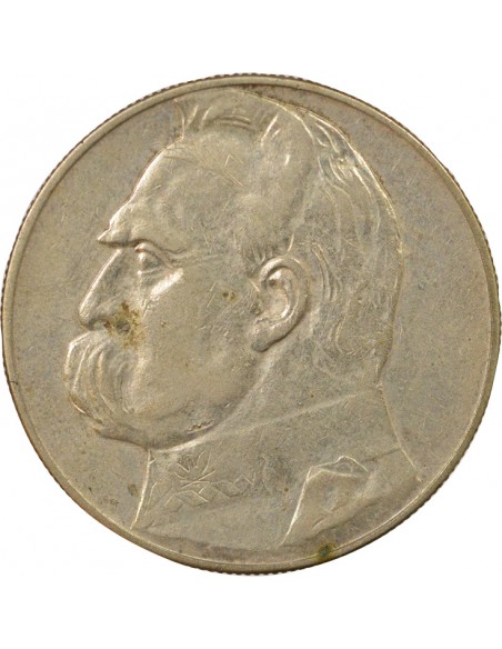 Pologne Józef Piłsudski Josef Pilsudski 10 zlotych Argent 1934