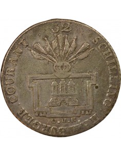 Etats Allemands François II du Saint-Empire 32 schilling Argent 1796 J Hambourg 2