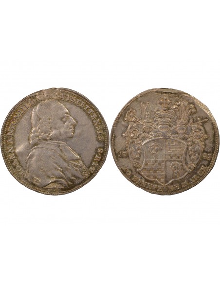Etats Allemands Johann Anton III 1/2 thaler Argent 1783 D Munich