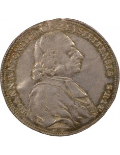 Etats Allemands Johann Anton III 1/2 thaler Argent 1783 D Munich 2