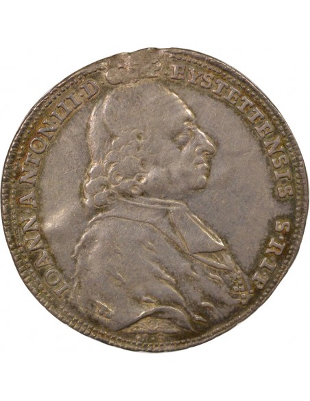 Etats Allemands Johann Anton III 1/2 thaler Argent 1783 D Munich