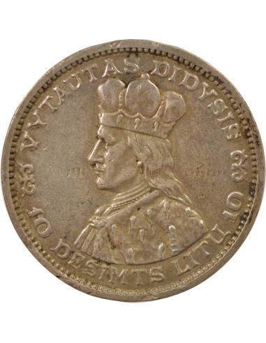 Lituanie 10 litu Argent 1936 Kaunas