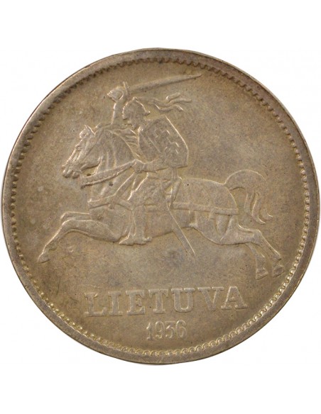 Lituanie 10 litu Argent 1936 Kaunas