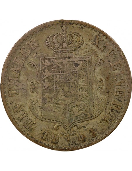 Hanovre Ernest August Ier 1 thaler Argent 1841 J Hambourg