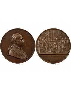 Vatican Pape Pie XI Consécration d'Evêques Chinois  Jeton Cuivre 1926