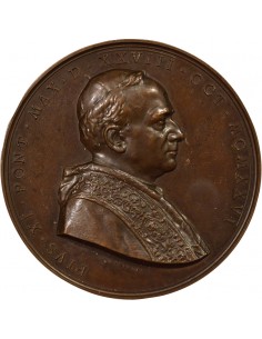 Vatican Pape Pie XI Consécration d'Evêques Chinois  Jeton Cuivre 1926 2