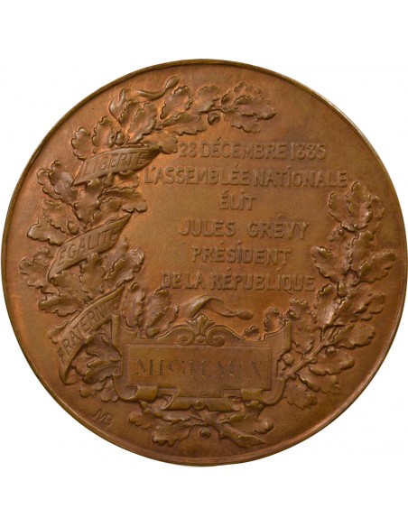 Hubert Michaux Sénateur Jeton Bronze 1885