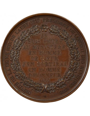 Casimir Perier Député Jeton Cuivre 1832