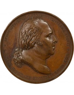 Louis XVIII Statue Equestre de Henri IV Jeton Cuivre 1817 2