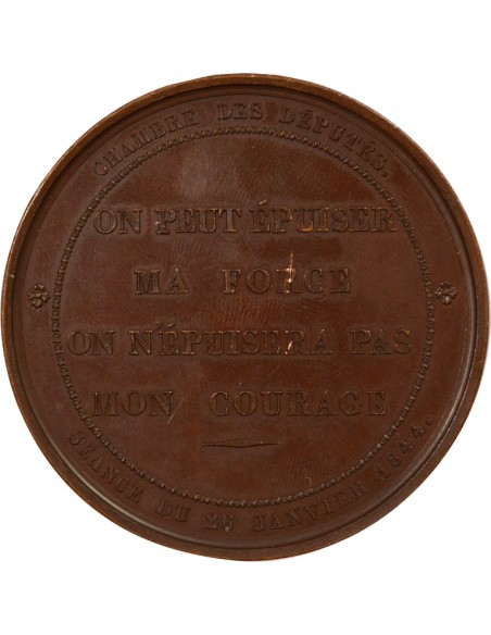 François Guizot Député Jeton Cuivre 1844