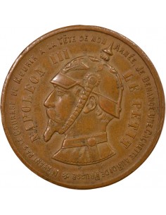 Napoléon III Jeton Bronze 1870 2