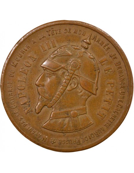Napoléon III Jeton Bronze 1870