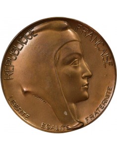 Jean Madelain Sénateur Jeton Bronze 1980-1998 2