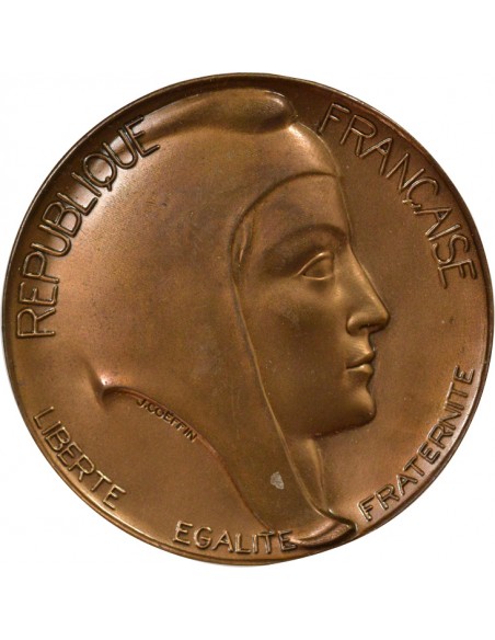 Jean Madelain Sénateur Jeton Bronze 1980-1998