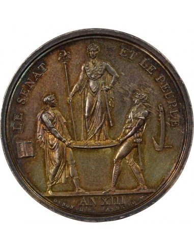 Roi d'Italie Sacre de l'Empereur Jeton Argent 1804-1805