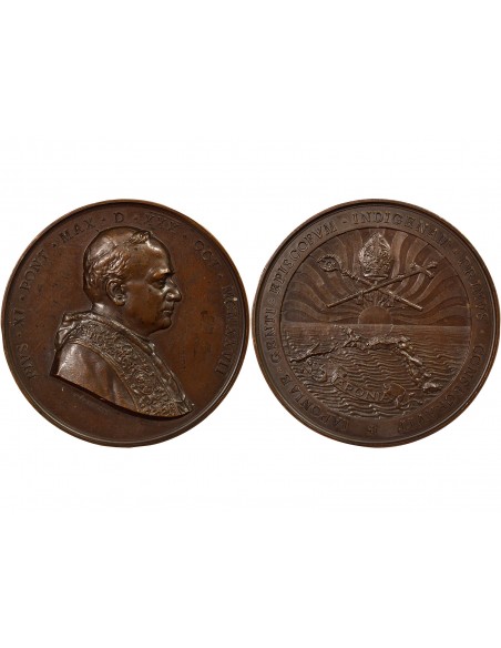 Vatican Pape Pie XI Consécration d'Evêque Japonais Jeton Cuivre 1927