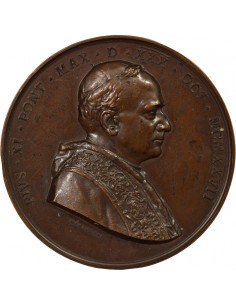 Vatican Pape Pie XI Consécration d'Evêque Japonais Jeton Cuivre 1927 2