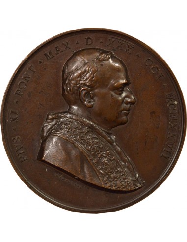 Vatican Pape Pie XI Consécration d'Evêque Japonais Jeton Cuivre 1927