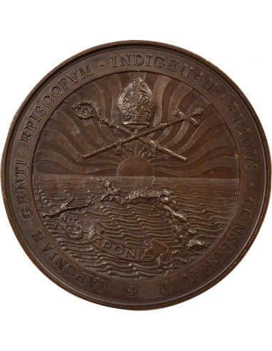 Vatican Pape Pie XI Consécration d'Evêque Japonais Jeton Cuivre 1927