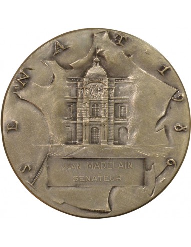 Jean Madelain Sénateur Jeton Argent 1986