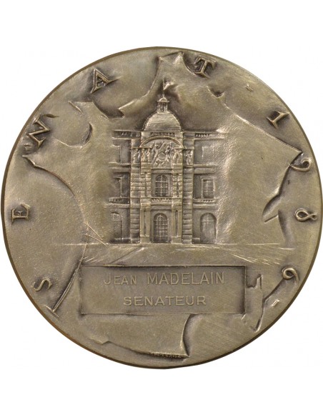 Jean Madelain Sénateur Jeton Argent 1986