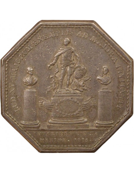 Louis XV Marine Jeton Argent 1773