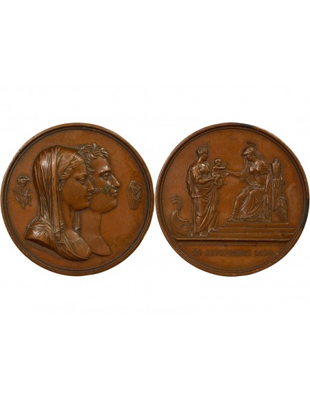 Henri V Naissance du Duc Jeton Cuivre 1820