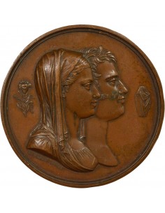 Henri V Naissance du Duc Jeton Cuivre 1820 2