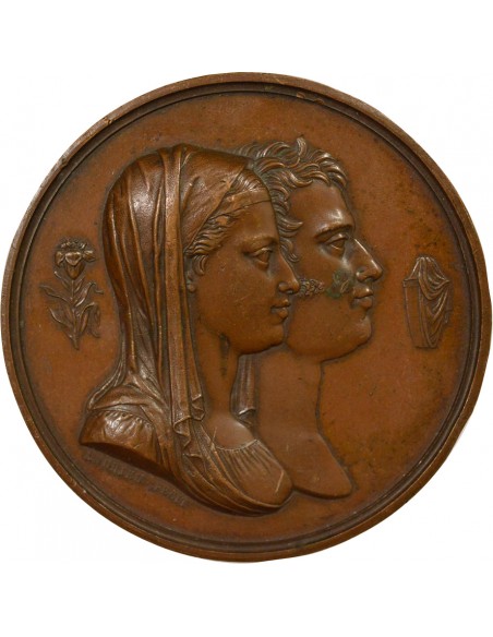 Henri V Naissance du Duc Jeton Cuivre 1820