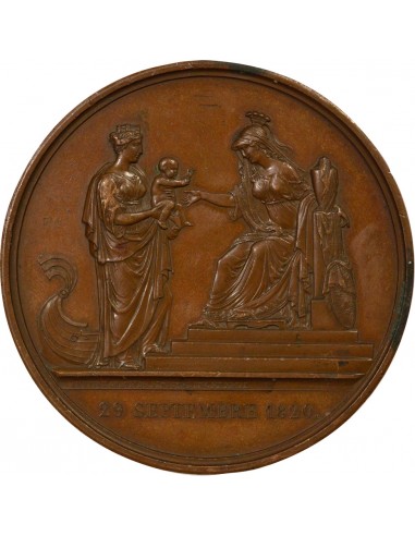 Henri V Naissance du Duc Jeton Cuivre 1820