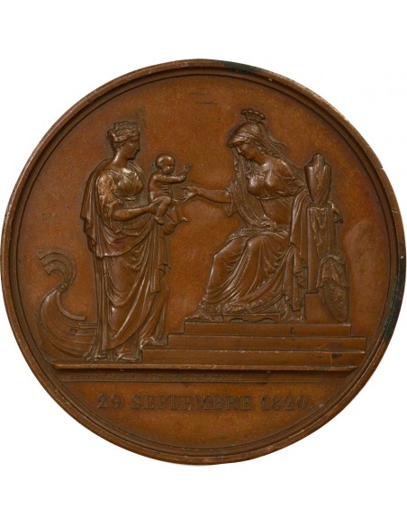 Henri V Naissance du Duc Jeton Cuivre 1820