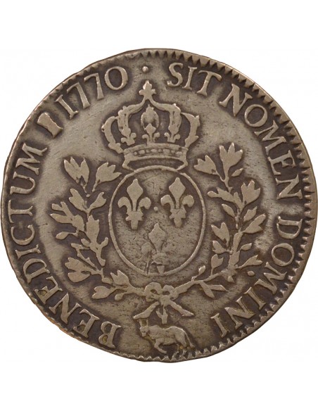 Louis XV Au Bandeau ecu Argent 1770 Pau (Vache)