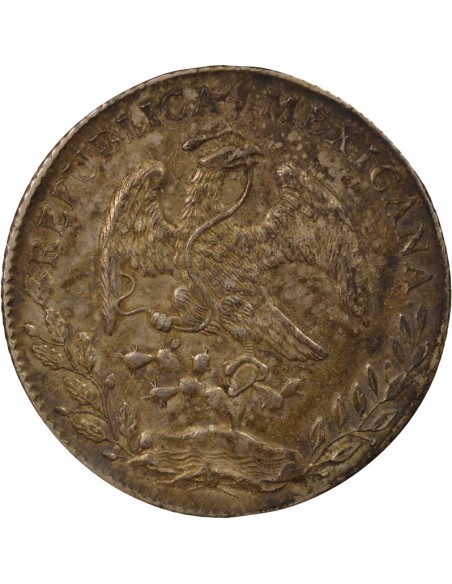 Mexique 8 reales Argent 1889 Go Guanajuato