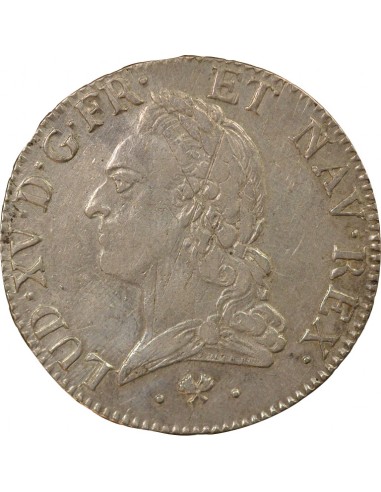 Louis XV à la Vieille Tête ecu Argent 1773 L Bayonne