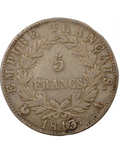 Roi d'Italie 5 francs Argent 1813 A - Paris