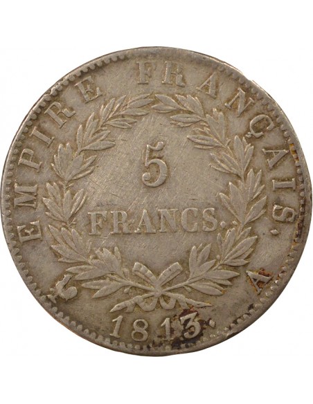 Roi d'Italie 5 francs Argent 1813 A - Paris