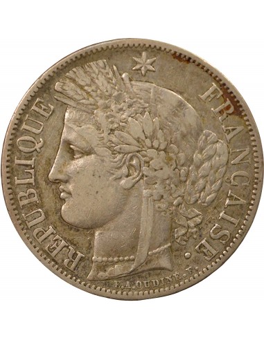 Céres - Demeter IIe République 5 francs Argent 1849 A - Paris