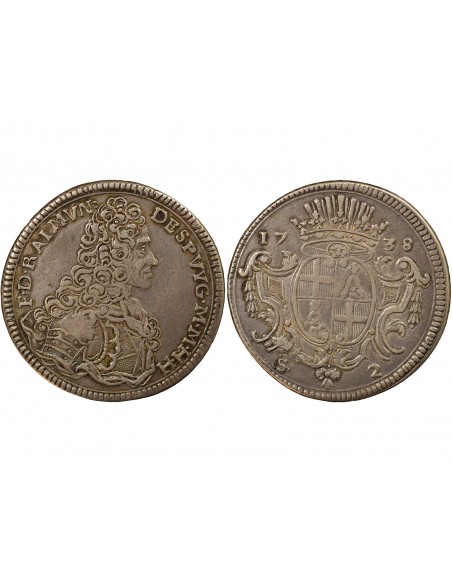Malte Raymond Despuig 2 scudi Argent 1738