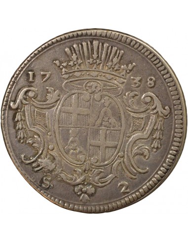 Malte Raymond Despuig 2 scudi Argent 1738